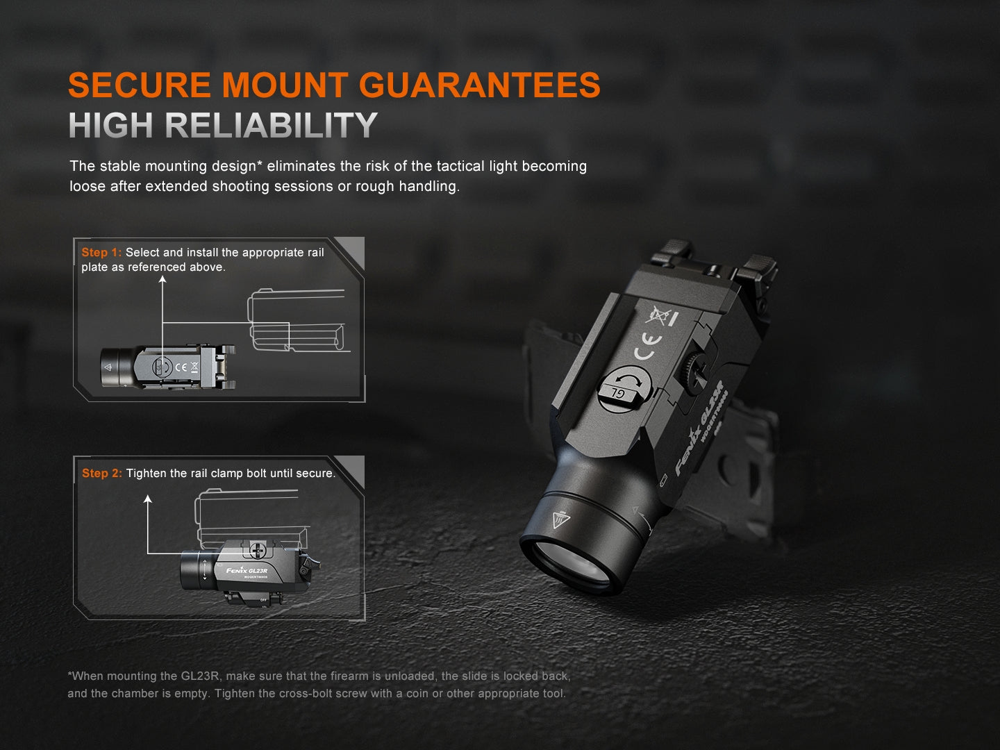 Fenix GL23R Green Laser Tactical Light - Get Tight Gear