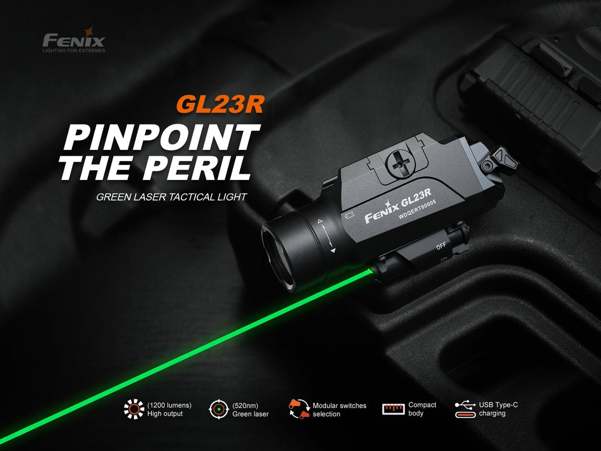 Fenix GL23R Green Laser Tactical Light - Get Tight Gear