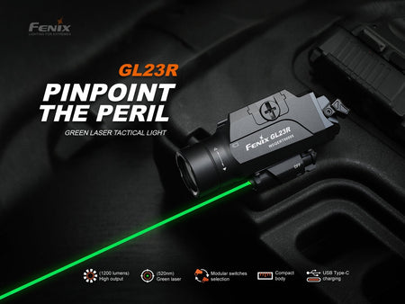 Fenix GL23R Green Laser Tactical Light - Get Tight Gear