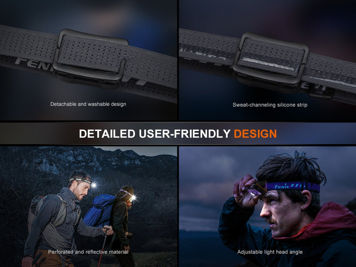 Fenix HL12R V2 Ultralight Outdoor Rechargeable Headlamp - Get Tight Gear