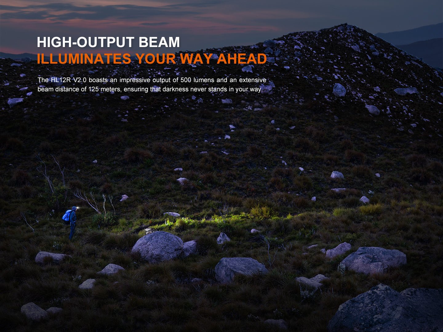 Fenix HL12R V2 Ultralight Outdoor Rechargeable Headlamp - Get Tight Gear