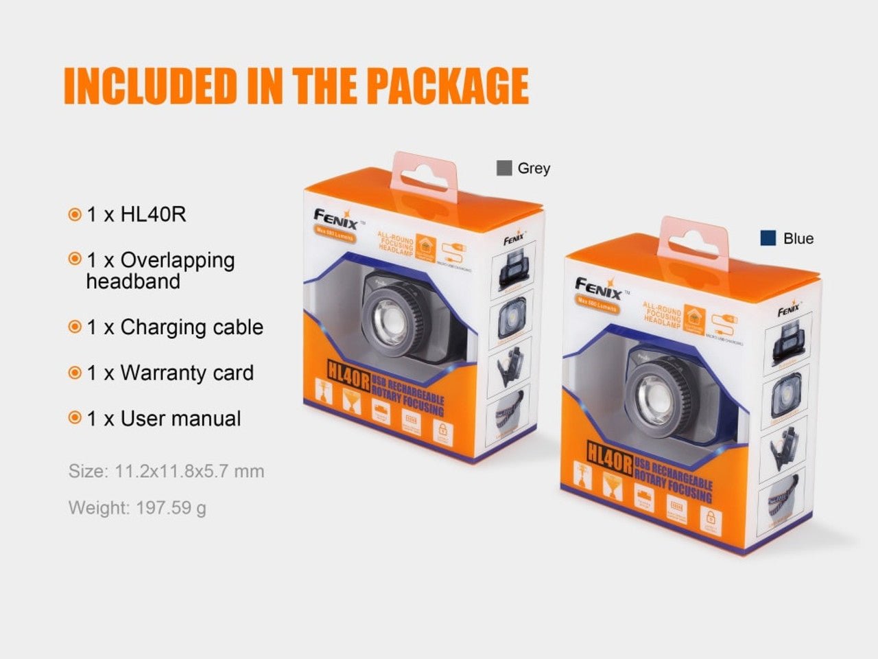 Fenix HL40R Focusable USB Rechargeable LED Headlamp - Get Tight Gear