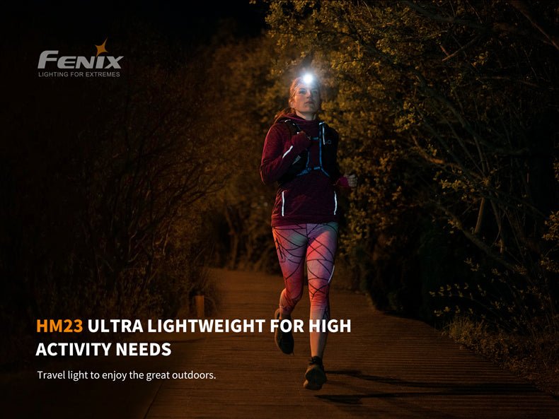 Fenix HM23 Compact Hiking and Running Headlamp - Discontinued - Get Tight Gear