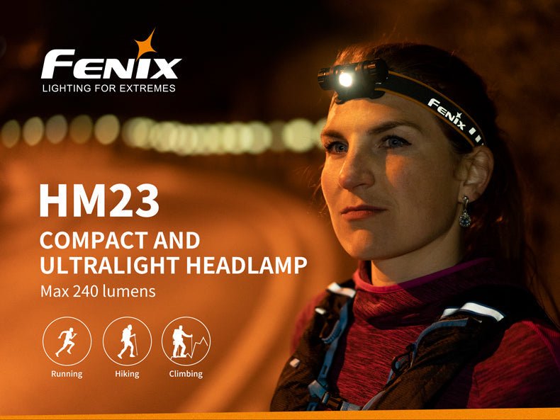 Fenix HM23 Compact Hiking and Running Headlamp - Discontinued - Get Tight Gear