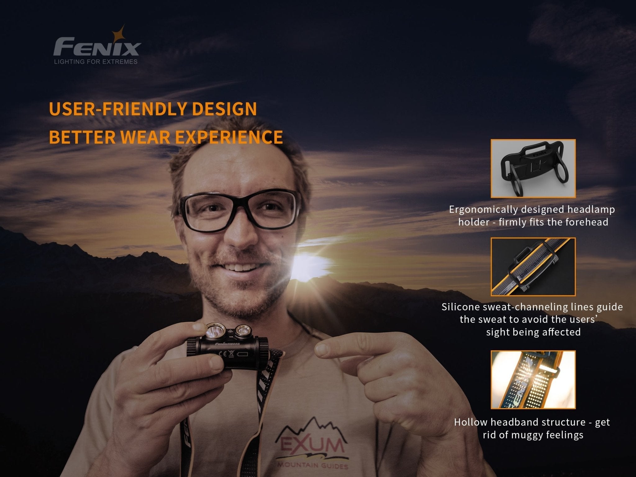 Fenix HM65R Rechargeable LED Headlamp - 1400 Lumens - Get Tight Gear