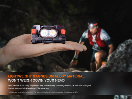 Fenix HM65R - T V2 Rechargeable Lightweight Trail Running Headlamp - Get Tight Gear