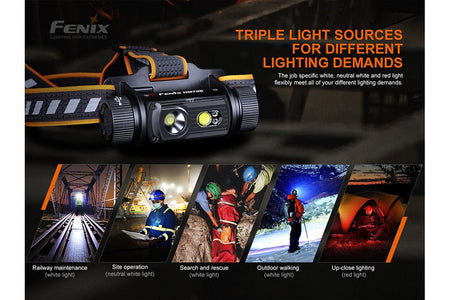 Fenix HM70R Rechargeable LED Headlamp - 1600 Lumens - Get Tight Gear
