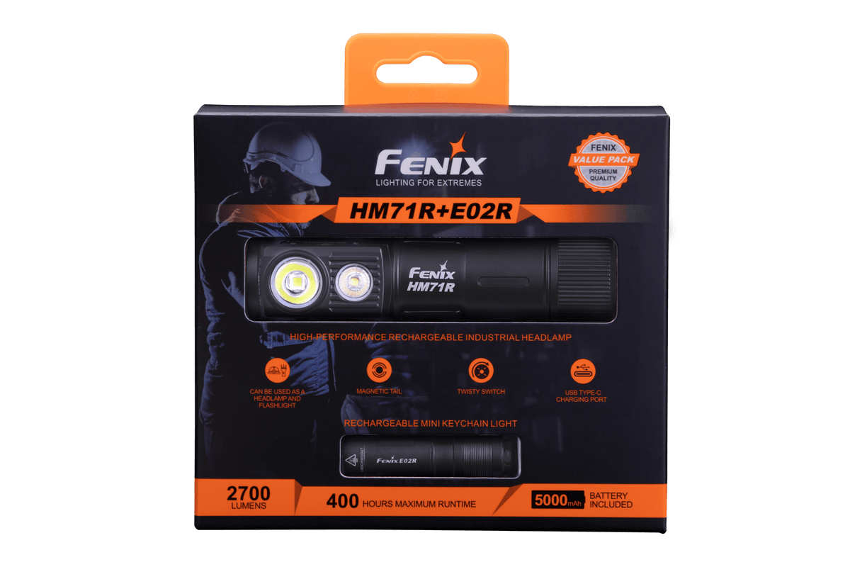 Fenix HM71R Rechargeable Industrial LED Headlamp - Get Tight Gear