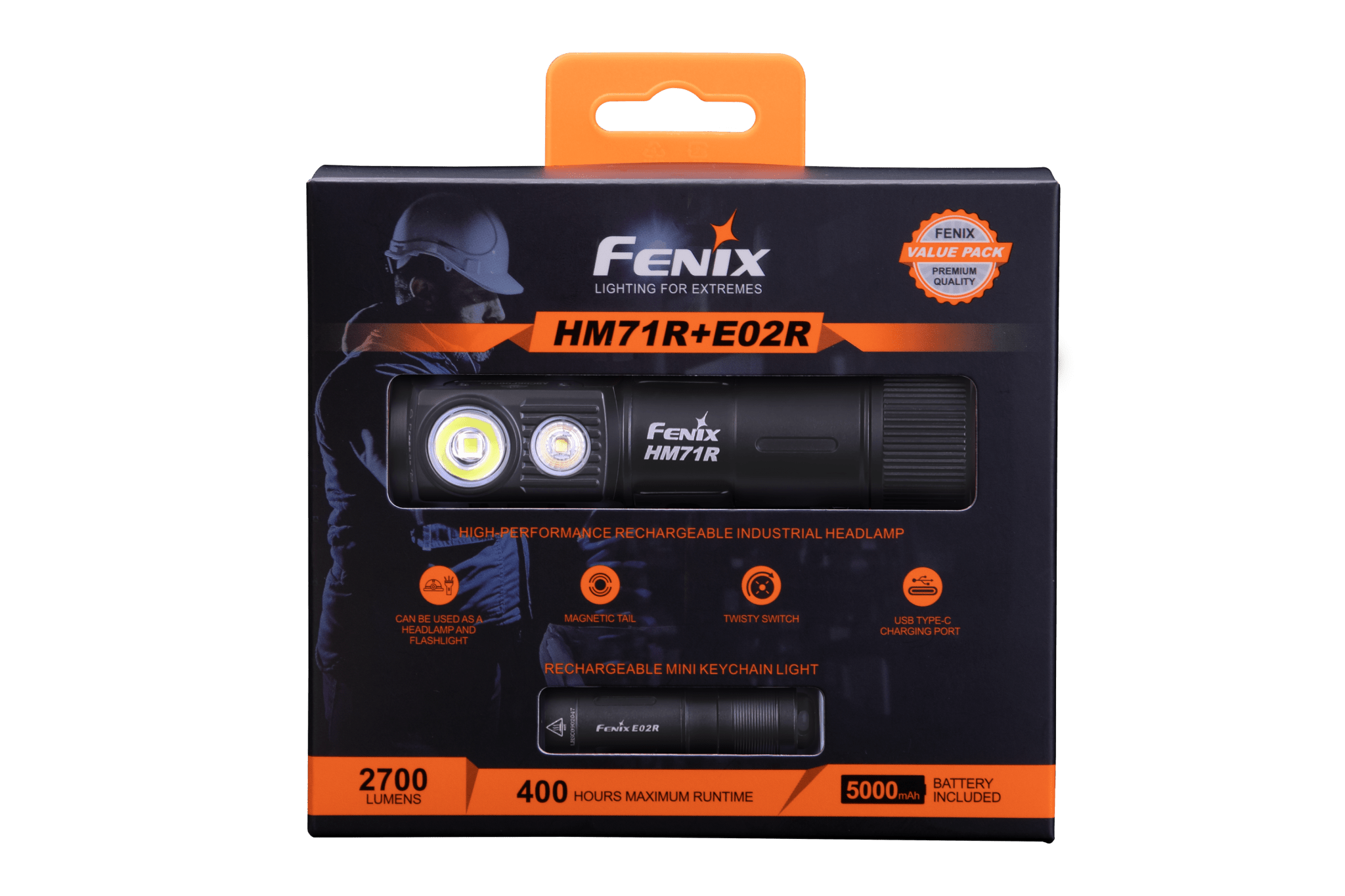 Fenix HM71R Rechargeable Industrial LED Headlamp - Get Tight Gear