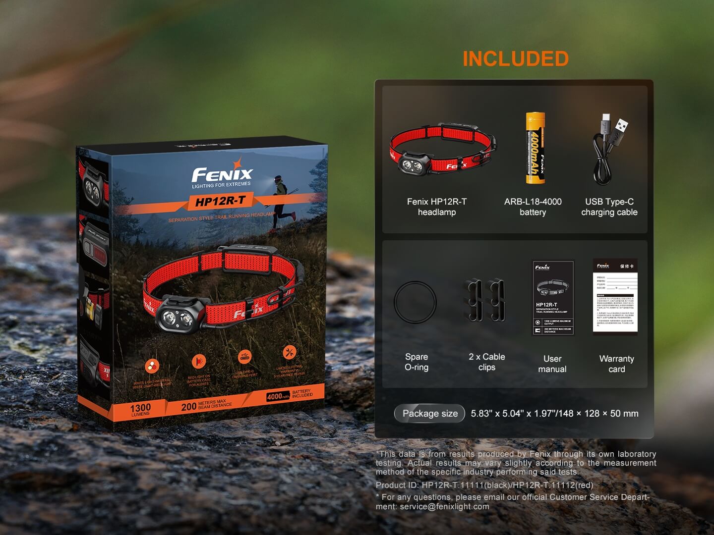 Fenix HP12R - T Balanced Trail Headlamp - Get Tight Gear