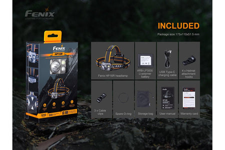 Fenix HP16R Rechargeable Headlamp - 1250 Lumens - Get Tight Gear