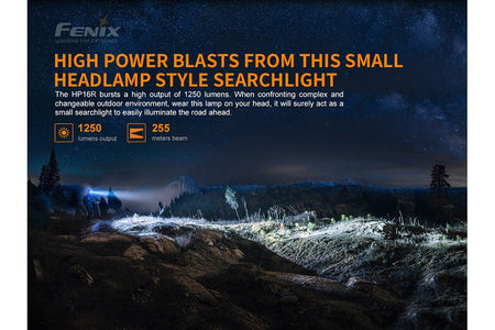 Fenix HP16R Rechargeable Headlamp - 1250 Lumens - Get Tight Gear