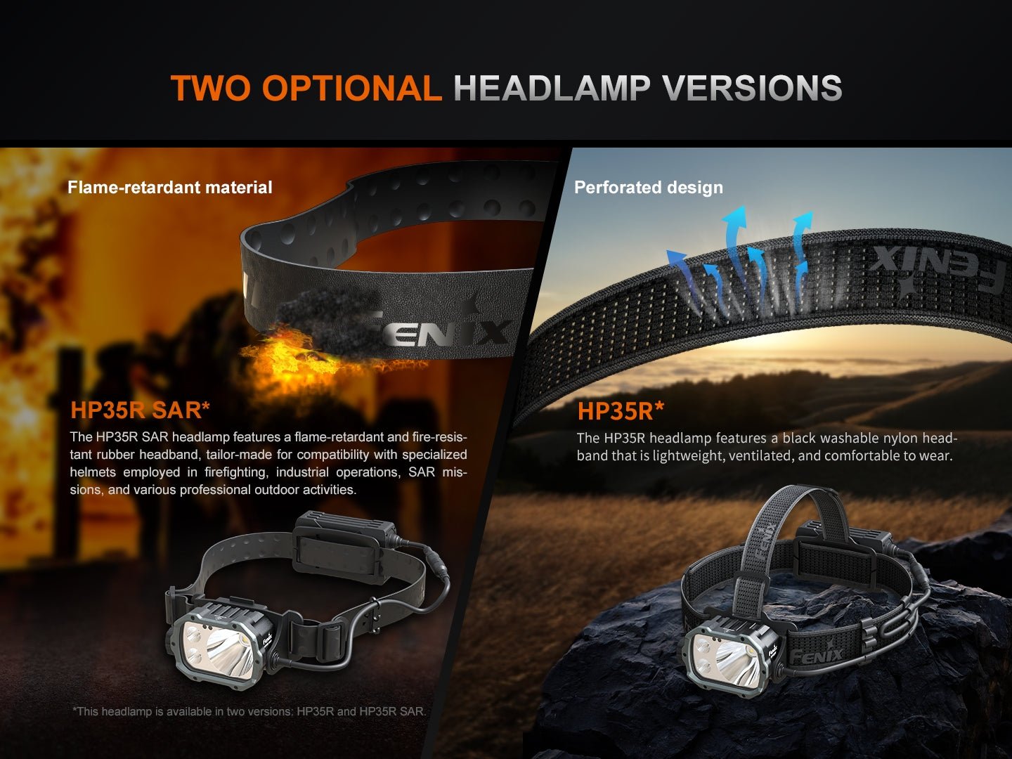 Fenix HP35R Search and Rescue Headlamp - Get Tight Gear