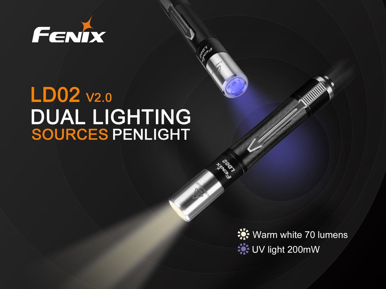 Fenix LD02 V2.0 EDC LED Penlight with UV Lighting - Get Tight Gear