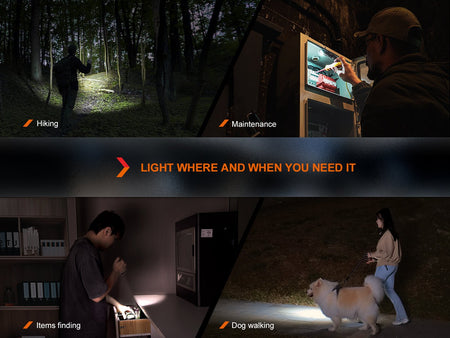 Fenix LD12R Dual Light Flashlight - 600 Lumens - Get Tight Gear