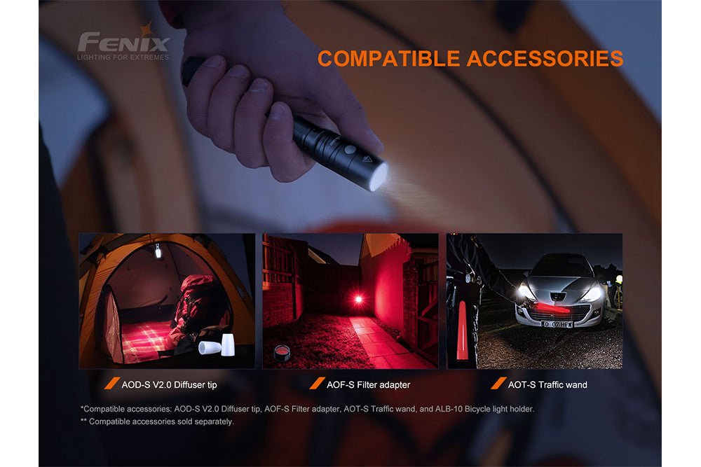 Fenix LD22 V2 Compact LED Flashlight - 800 Lumens - Get Tight Gear