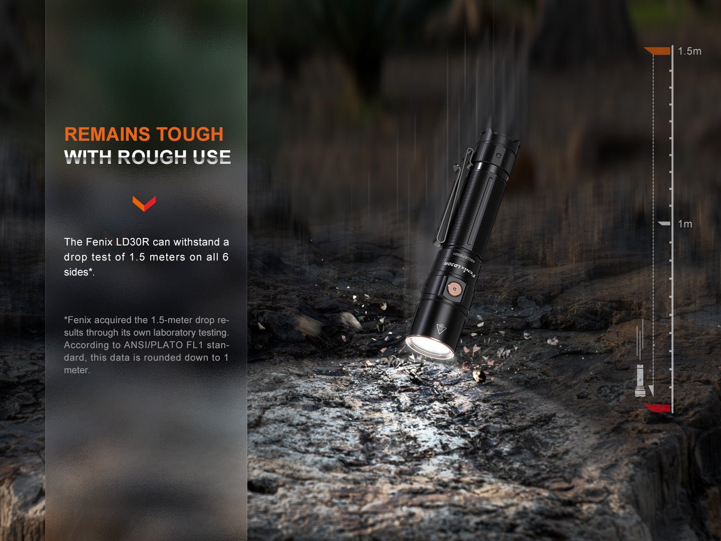 Fenix LD30R High - Performance Lightweight Flashlight - Get Tight Gear