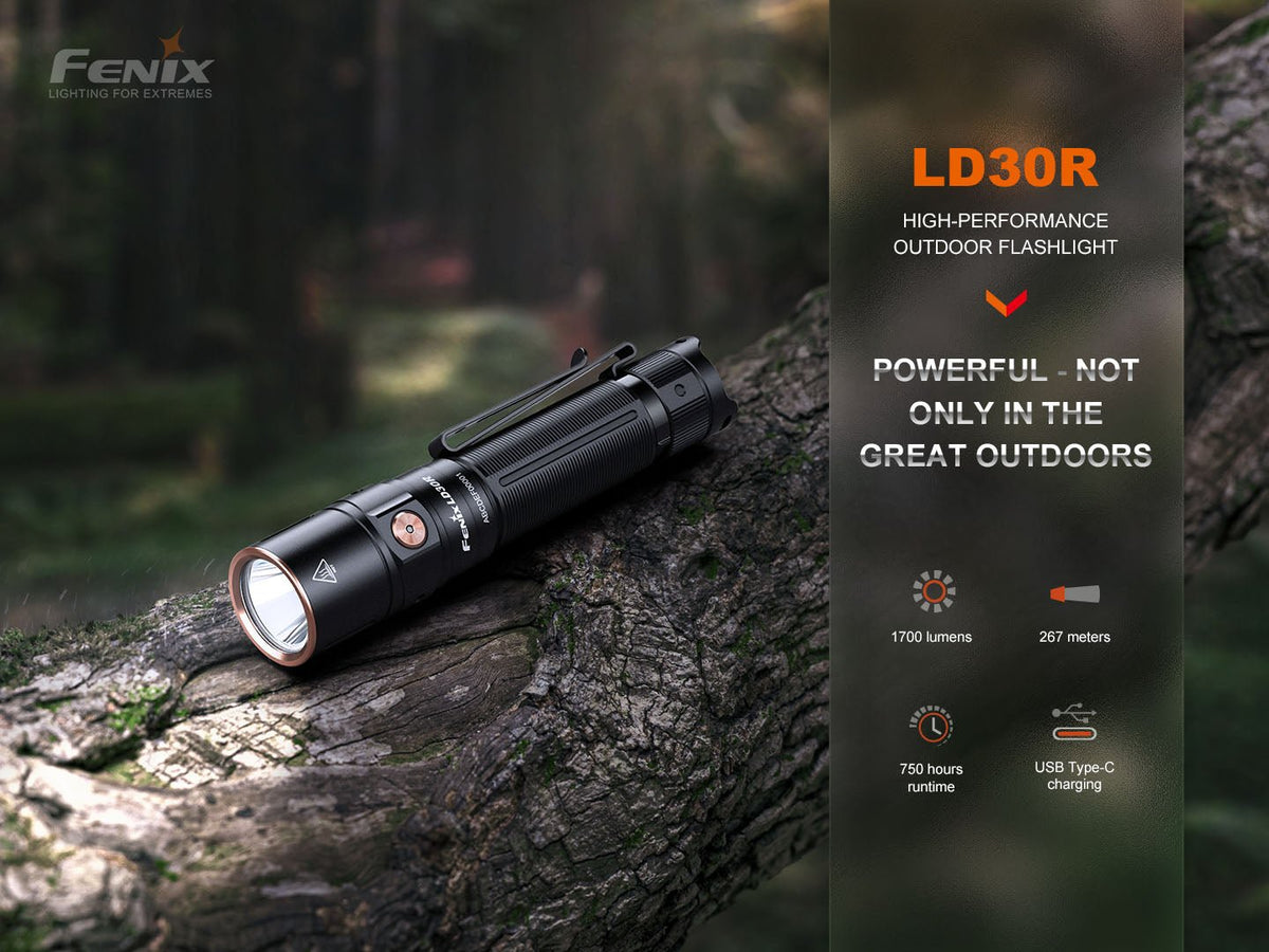 Fenix LD30R High - Performance Lightweight Flashlight - Get Tight Gear