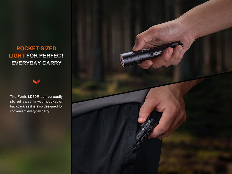 Fenix LD30R High - Performance Lightweight Flashlight - Get Tight Gear