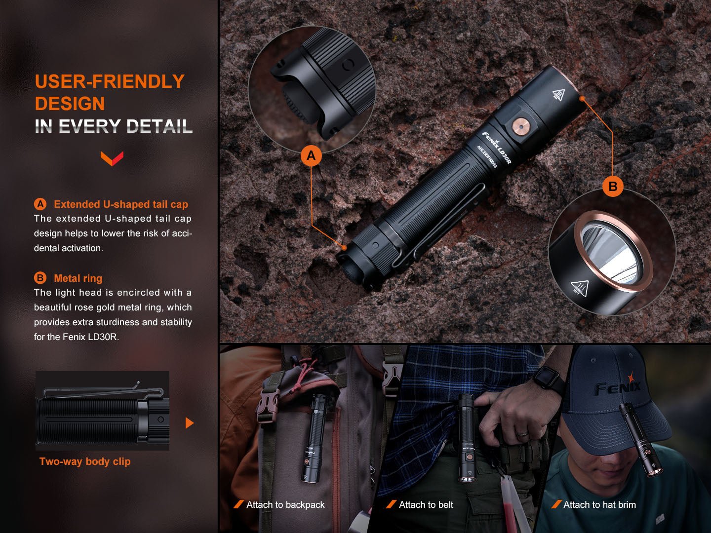 Fenix LD30R High - Performance Lightweight Flashlight - Get Tight Gear