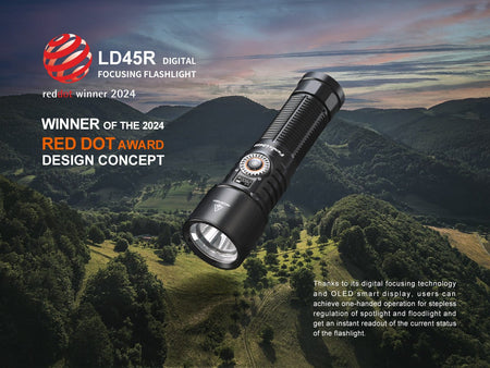 Fenix LD45R Digital Focus Rechargeable LED Flashlight - Get Tight Gear