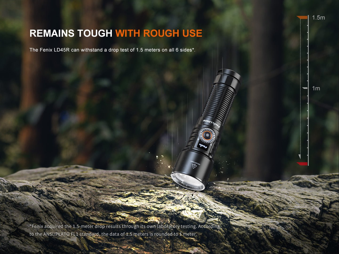 Fenix LD45R Digital Focus Rechargeable LED Flashlight - Get Tight Gear