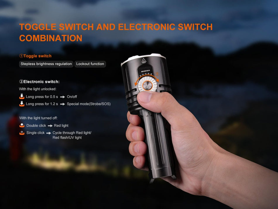 Fenix LR35R PRO Rechargeable Palm - Sized Searchlight - Get Tight Gear