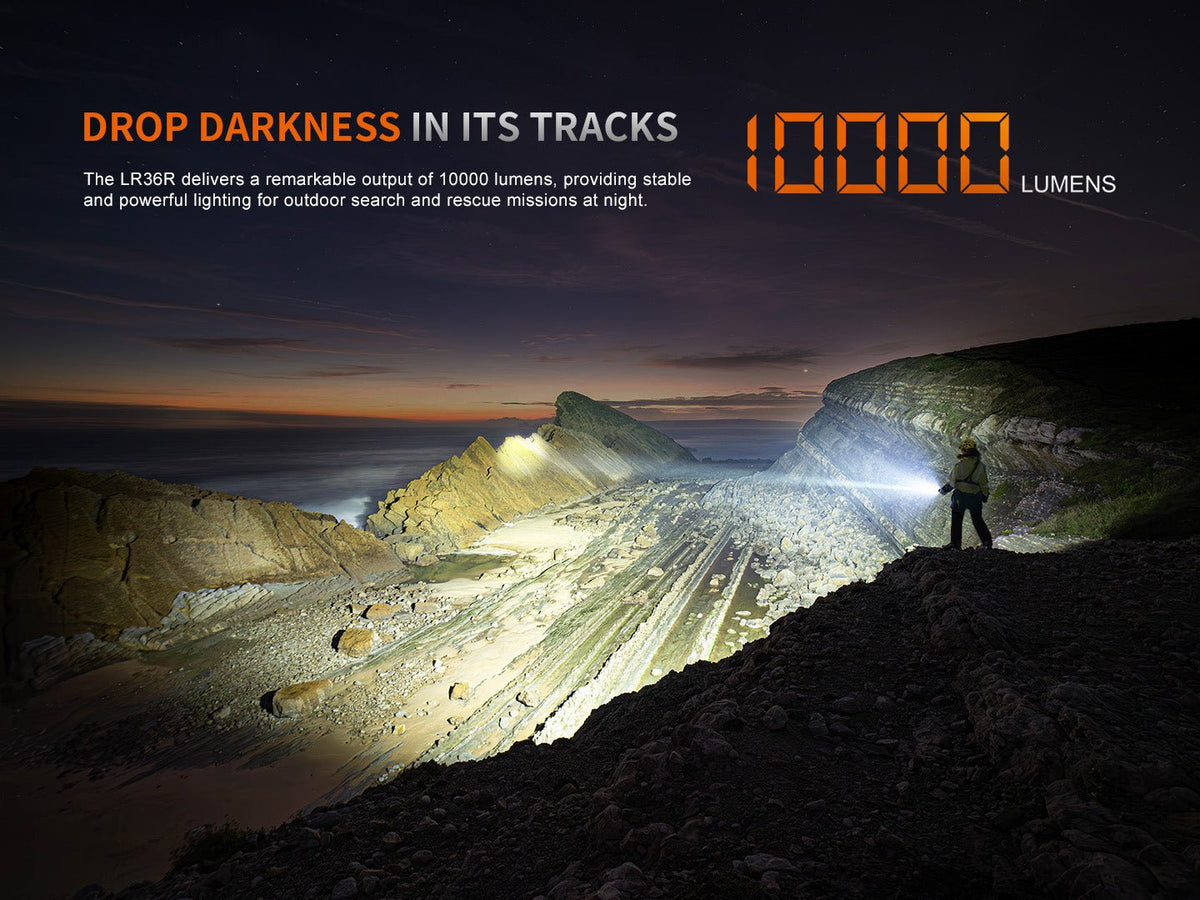 Fenix LR36R White Laser Searching Flashlight - Get Tight Gear