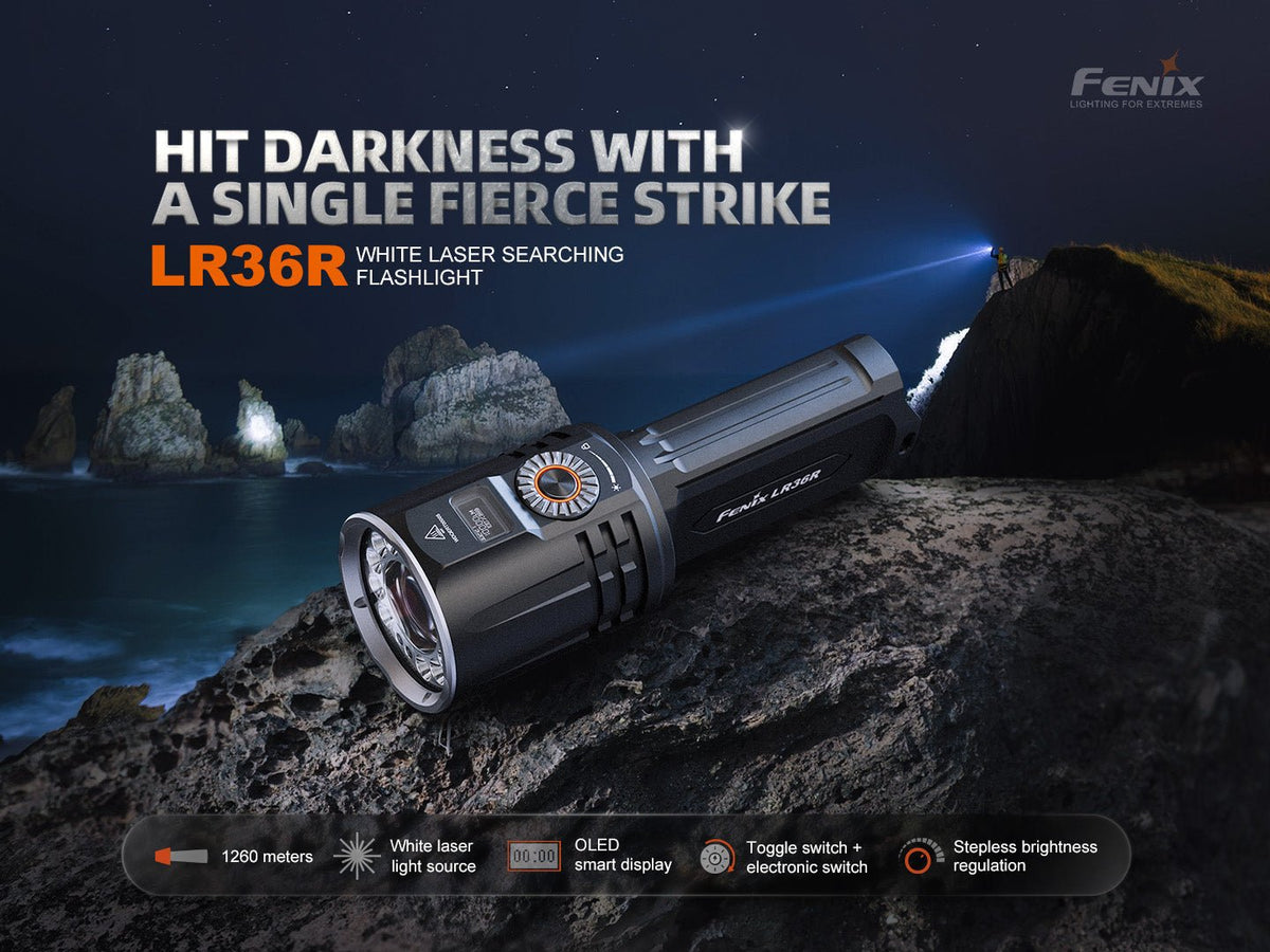 Fenix LR36R White Laser Searching Flashlight - Get Tight Gear
