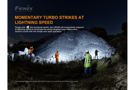 Fenix LR50R Multifunctional LED Search Light - 12000 Lumens - Get Tight Gear