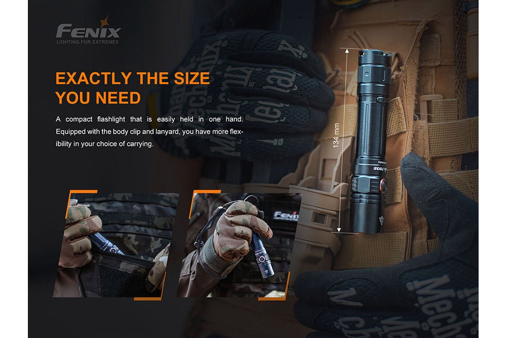 Fenix PD35 V3.0 Everyday Carry Flashlight - 1700 Lumens - Get Tight Gear