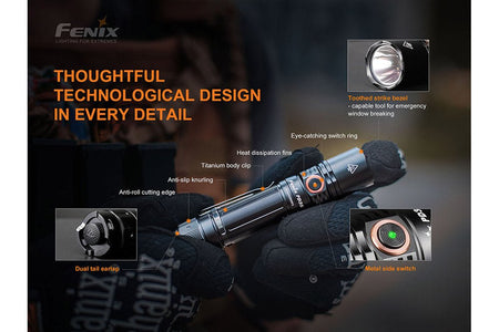 Fenix PD35 V3.0 Everyday Carry Flashlight - 1700 Lumens - Get Tight Gear