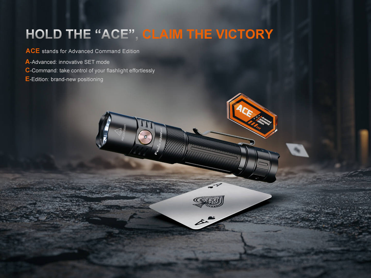 Fenix PD35R ACE Multi - mode Tactical Flashlight + FREE CL01 Mini Lantern - Get Tight Gear