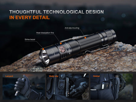 Fenix PD35R ACE Multi - mode Tactical Flashlight + FREE CL01 Mini Lantern - Get Tight Gear