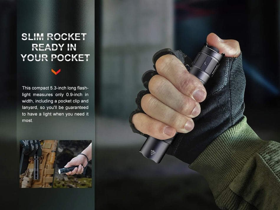 Fenix PD35R Compact Rechargeable Tactical Flashlight - Get Tight Gear