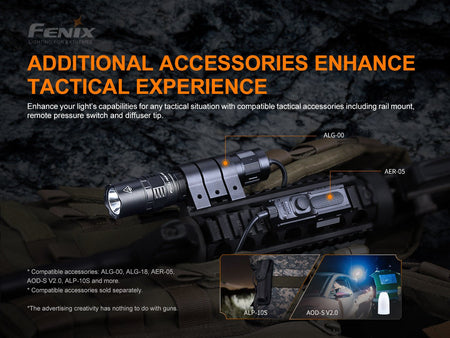 Fenix PD36 TAC Tactical Flashlight - 3000 Lumens - Get Tight Gear