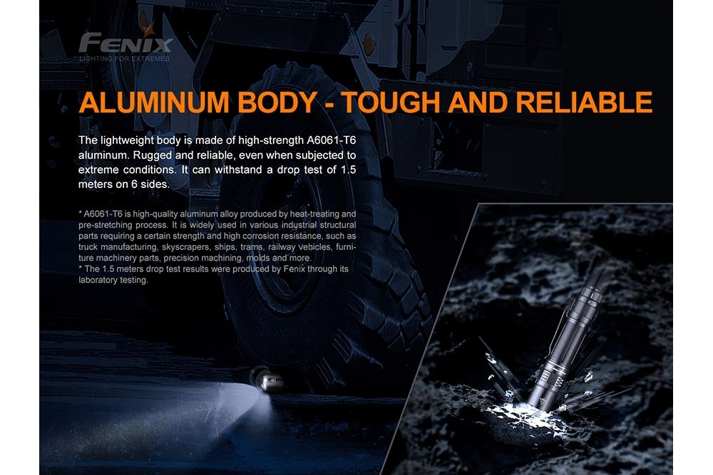 Fenix PD36 TAC Tactical Flashlight - 3000 Lumens - Get Tight Gear