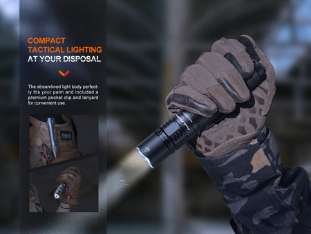 Fenix PD36R Pro 2800 Lumen Flashlight + FREE E03R V2 Keychain Light - Get Tight Gear