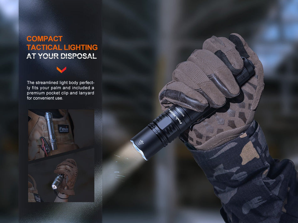 Fenix PD36R Pro 2800 Lumen Flashlight + FREE E03R V2 Keychain Light - Get Tight Gear