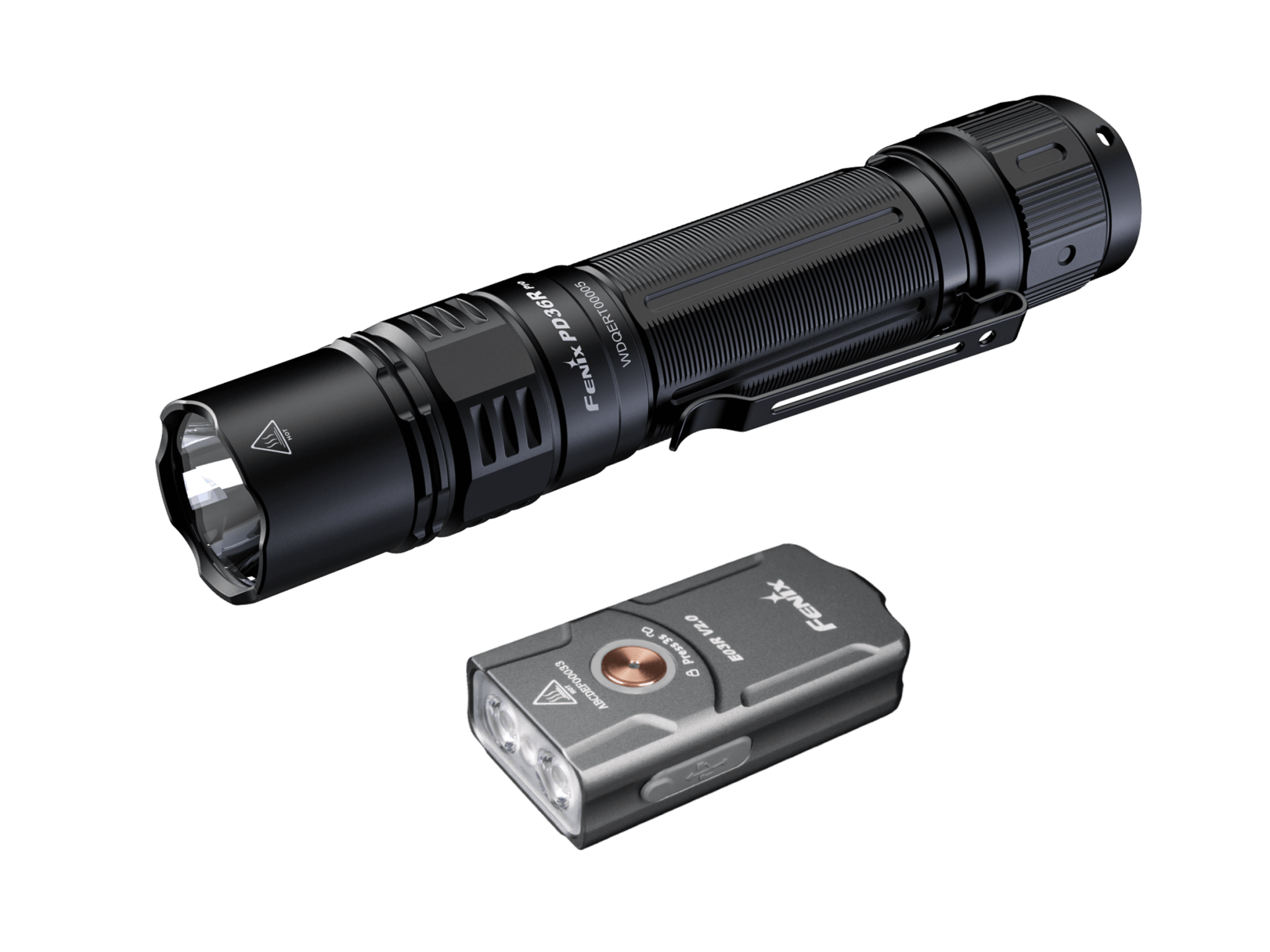 Fenix PD36R Pro 2800 Lumen Flashlight + FREE E03R V2 Keychain Light - Get Tight Gear