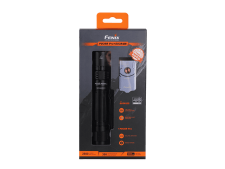 Fenix PD36R Pro 2800 Lumen Flashlight + FREE E03R V2 Keychain Light - Get Tight Gear