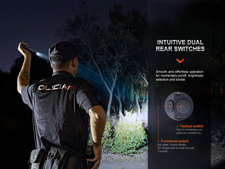 Fenix PD36R Pro 2800 Lumen Flashlight + FREE E03R V2 Keychain Light - Get Tight Gear