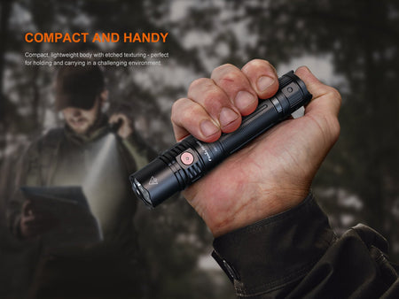 Fenix PD36R V2 Compact Rechargeable Tactical Flashlight - 1700 Lumens - Get Tight Gear