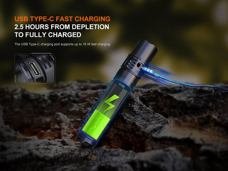 Fenix PD36R V2 Compact Rechargeable Tactical Flashlight - 1700 Lumens - Get Tight Gear