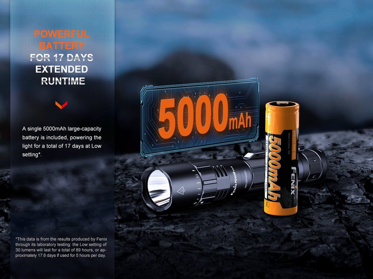 Fenix PD40R V3 Rechargeable Flashlight - Get Tight Gear