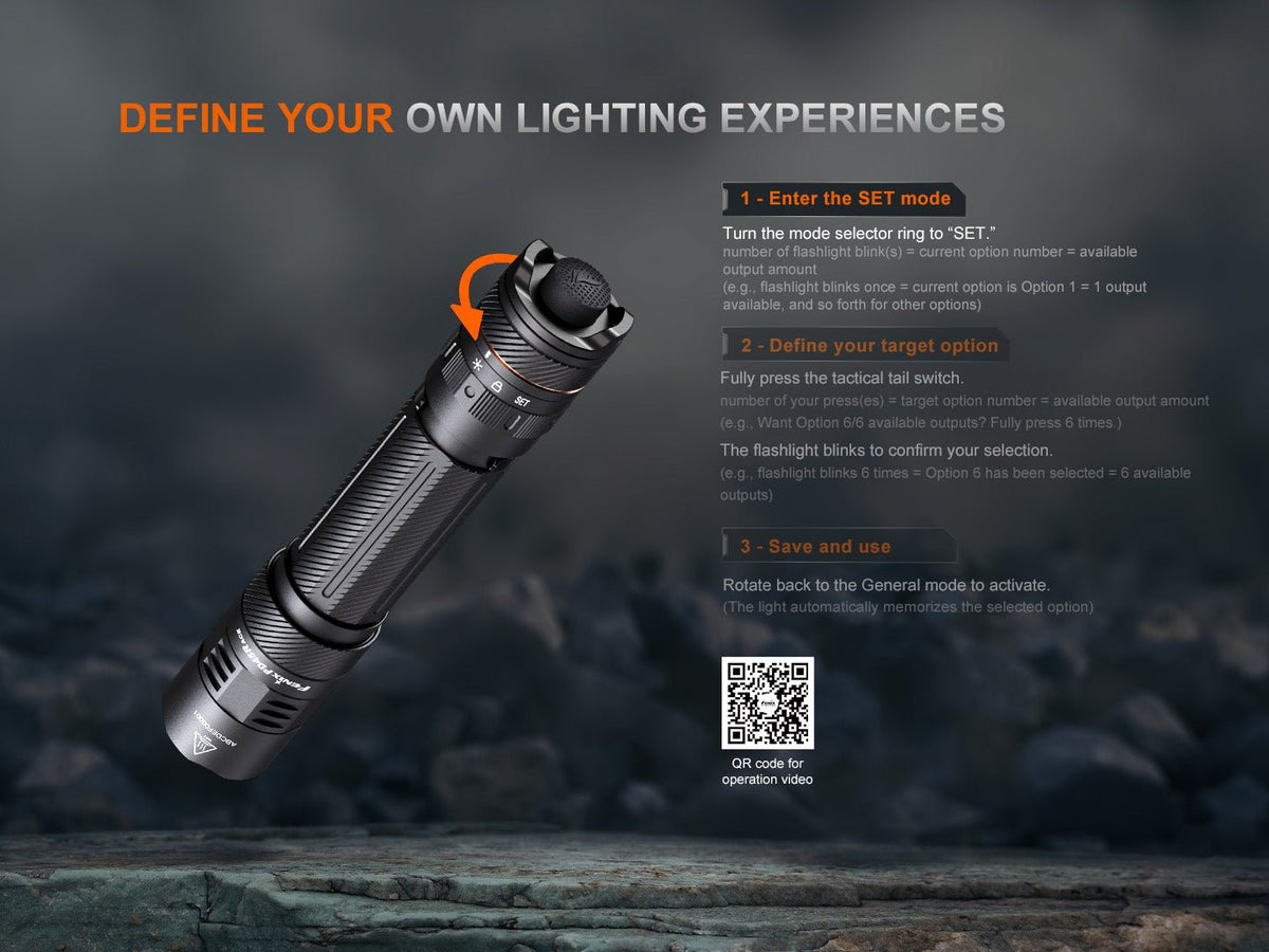 Fenix PD45R ACE Multi - Mode Tactical Flashlight - Get Tight Gear