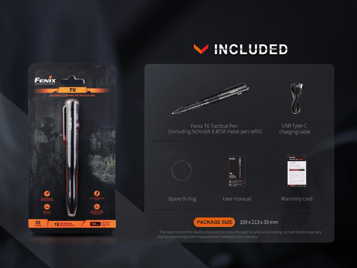 Fenix T6 Tactical LED Penlight - Get Tight Gear