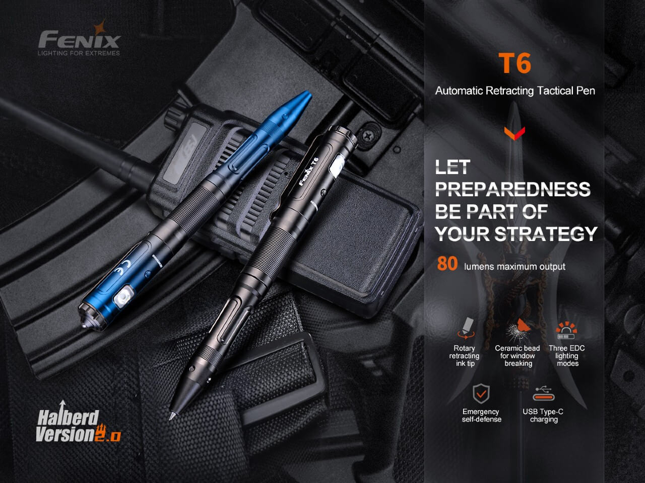Fenix T6 Tactical LED Penlight - Get Tight Gear