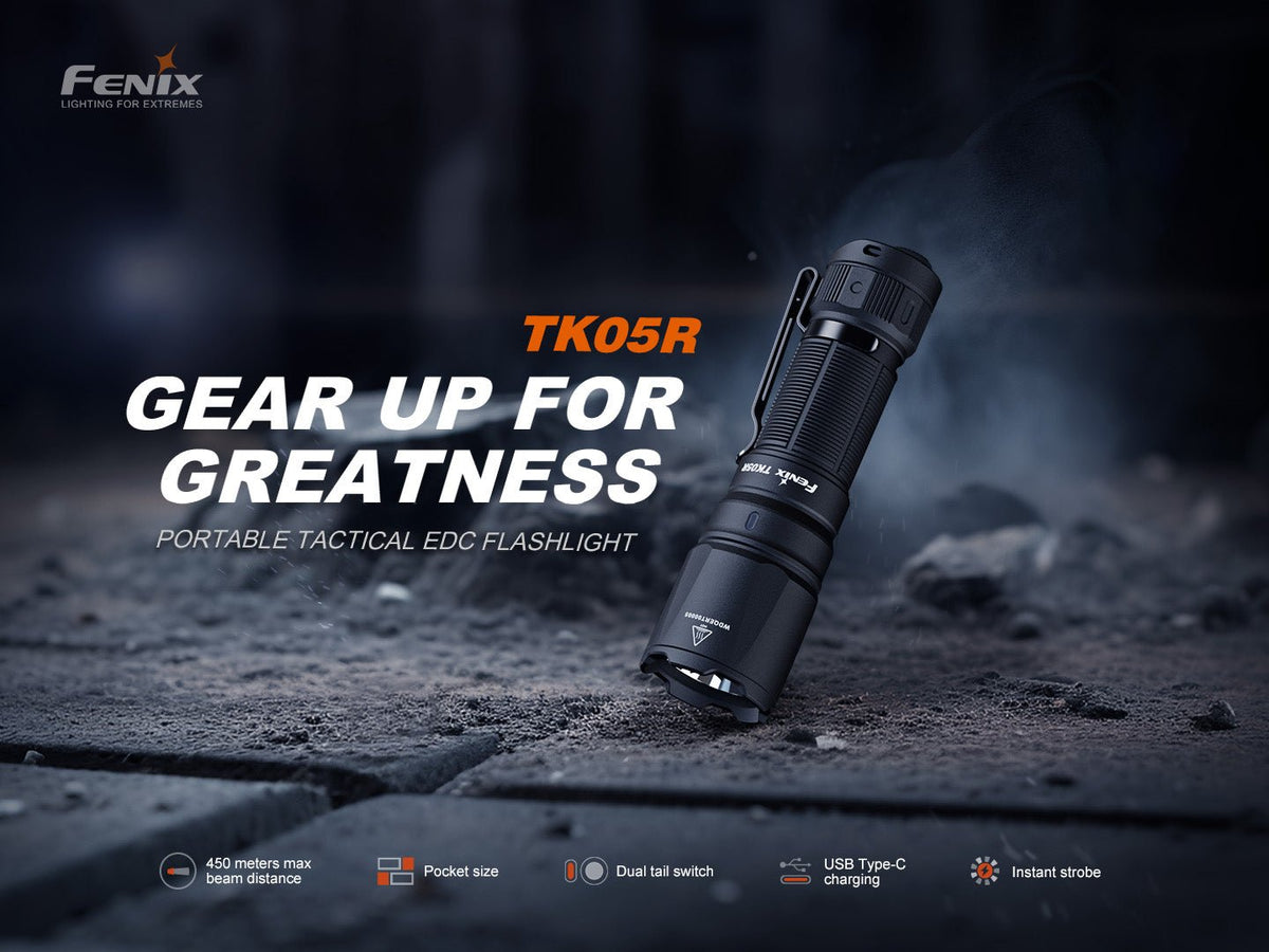 Fenix TK05R Compact Tactical EDC Flashlight - Get Tight Gear