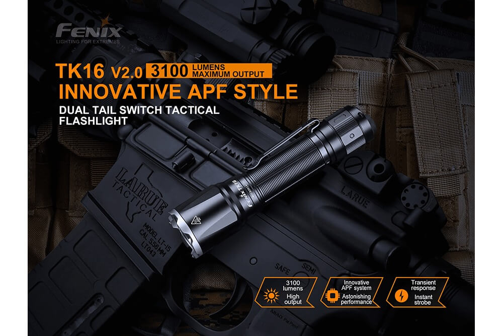 Fenix TK16 V2.0 Tactical Flashlight - 3100 Lumens - Get Tight Gear